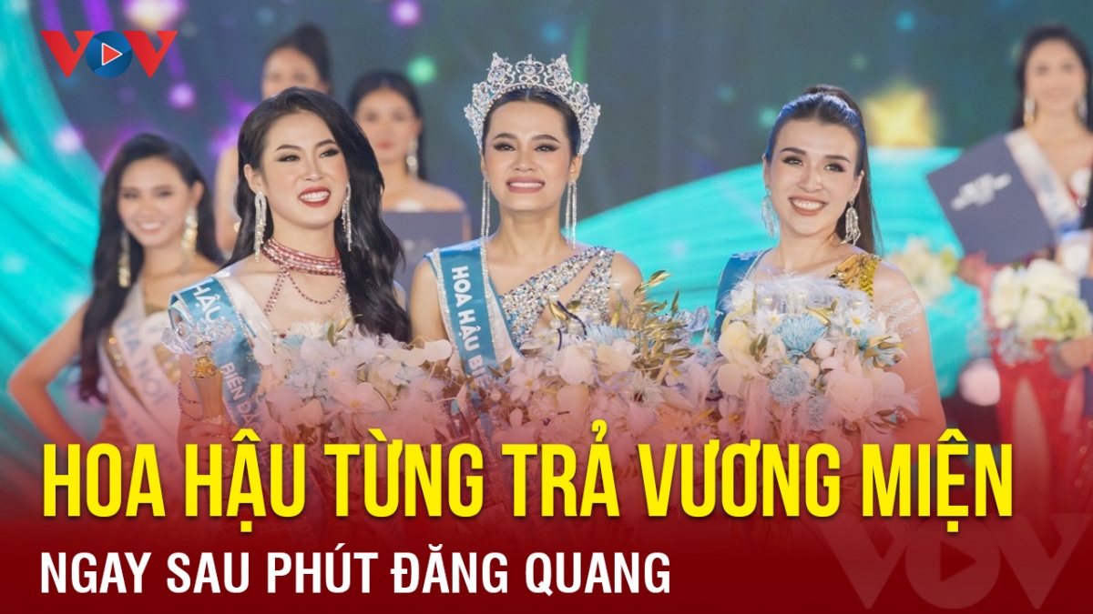 Chuyện showbiz: Hoa hậu từng trả vương miện ngay sau phút đăng quang